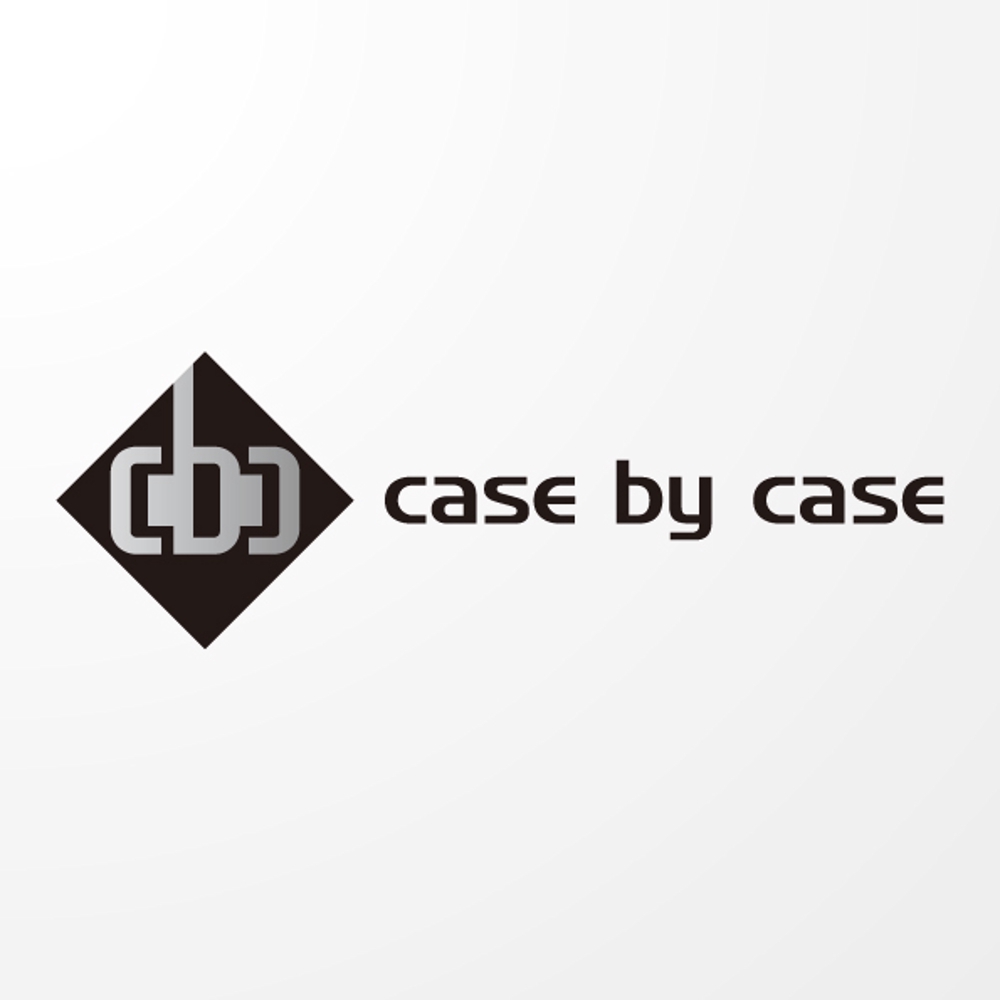 「 case by case 」のロゴ作成