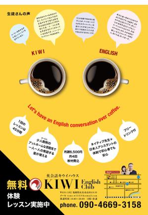 hiromaro2 (hiromaro2)さんの個人英会話教室 Kiwi English Club のチラシへの提案