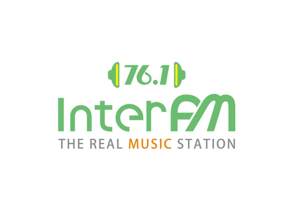 「76.1 THE REAL MUSIC STATION InterFM」のロゴ作成