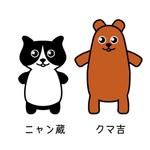 mina_mina(みなdesign) (mina_mina)さんのシンプルで可愛い２足歩行の猫とクマのキャラクターデザインへの提案