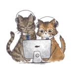 園田かおり (ayaka-u)さんのZOOMをしている猫のイラストを描いてほしいですへの提案