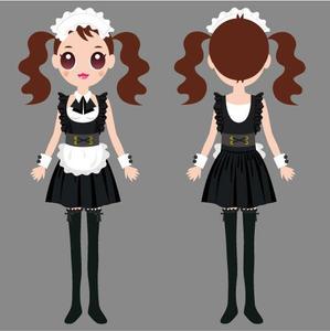 oroshipons (oroshipons)さんの秋葉原メイド喫茶用　メイド服デザインへの提案