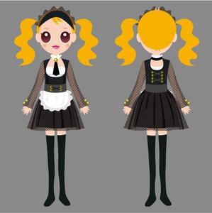 oroshipons (oroshipons)さんの秋葉原メイド喫茶用　メイド服デザインへの提案