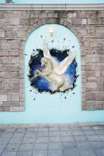 Rhien Kraft (osamu_u)さんの壁面展示用のトリックアート原画デザインへの提案