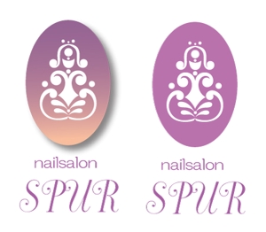 saku (sakura)さんの「nailsalon SPUR」のロゴ作成への提案