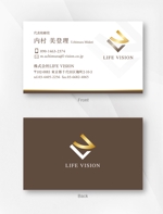 kame (kamekamesan)さんの会社設立　LIFE VISION 名刺作成への提案