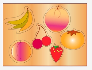 futo (futo_no_jii)さんの木製パズルに使用するフルーツのイラストへの提案