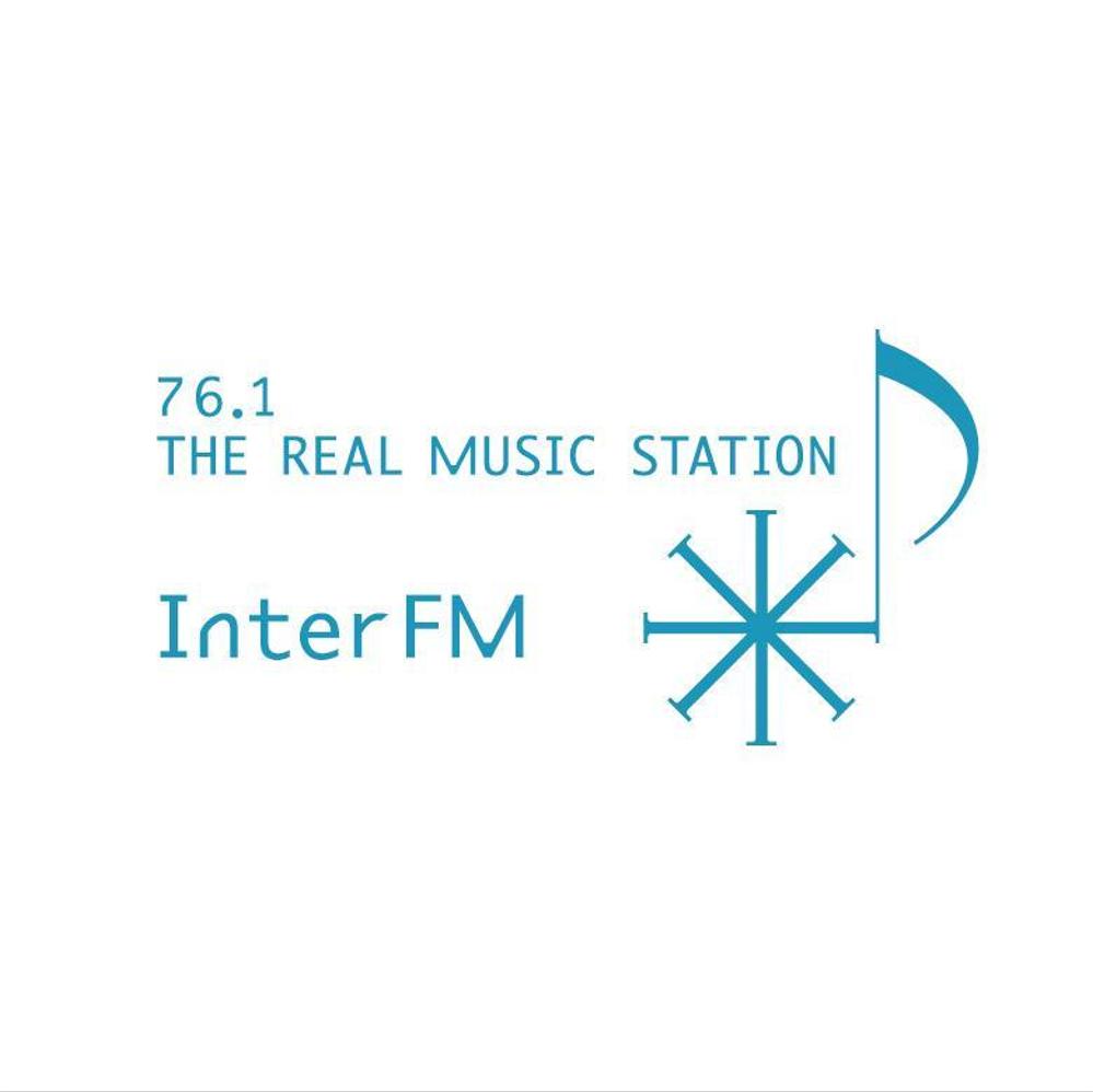 「76.1 THE REAL MUSIC STATION InterFM」のロゴ作成