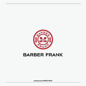 H.i.LAB. (IshiiHiroki)さんのメンズサロン『BARBER FRANK』のロゴへの提案