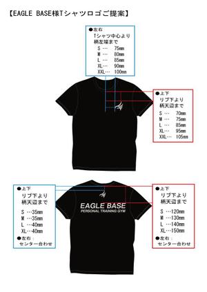 torumade106 (torumade106)さんのパーソナルジムEAGLEBASEのTシャツデザインへの提案