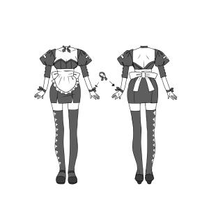 saisai (saisai)さんの秋葉原メイド喫茶用　メイド服デザインへの提案