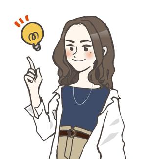 Qum design (Qum93)さんの東京都港区の地域情報ブログ執筆者（女性）のキャラクターデザインへの提案