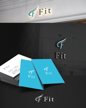 D.R DESIGN (Nakamura__)さんの会員制トレーニングジム「Fit」のロゴへの提案