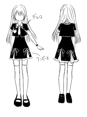 anna666111さんの秋葉原メイド喫茶用　メイド服デザインへの提案