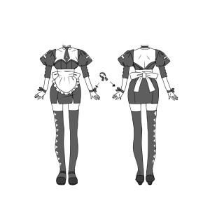 saisai (saisai)さんの秋葉原メイド喫茶用　メイド服デザインへの提案