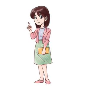 椎ノ季薫 (inakajin)さんの東京都府中市の地域情報ブログ執筆者（女性）のキャラクターデザインへの提案