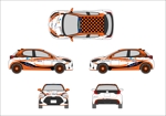 成田　敦 (narita_junkers)さんのヤリスカップ（Race)　カップカーの車両カラーリングへの提案