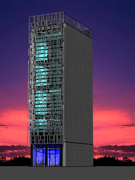 AMAZON (amazon)さんのライトアップされたビルのファサードデザインへの提案