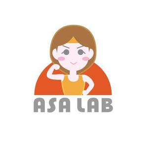 たにばたゆう (tanibata_yu)さんの女性専用のトレーニングジム「ASA LAB」のロゴへの提案