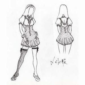 muppyさんの秋葉原メイド喫茶用　メイド服デザインへの提案