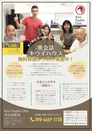 西来 (higan_39)さんの個人英会話教室 Kiwi English Club のチラシへの提案