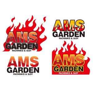 takenonさんの「パチンコ＆スロット　アムズガーデン（AMS GARDEN）」のロゴ作成への提案