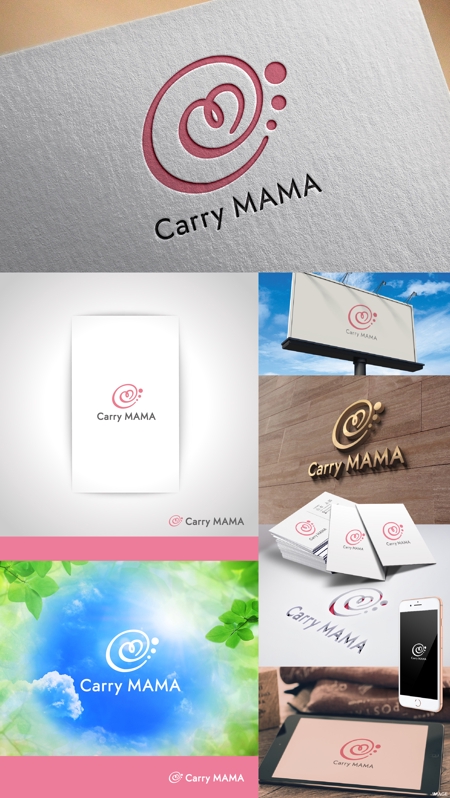 k_31 (katsu31)さんのママが働く運送会社　社名「Carry MAMA」のロゴへの提案