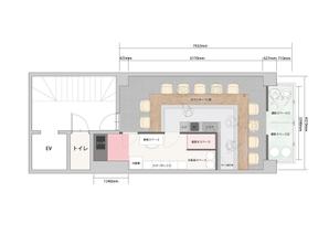 SaGAS (studio_otto)さんの新規オープンするコンセプトカフェの内装プラン（平面図）への提案