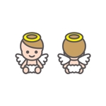 eruaru (eruaru)さんのスマホ関連グッズのデザイン　赤ちゃん天使への提案