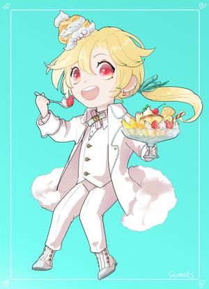 まざ (ottu)さんのスイーツ大好きで知的な《Sweets王子》のキャラクターへの提案