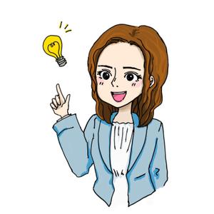 はれた ()さんの東京都港区の地域情報ブログ執筆者（女性）のキャラクターデザインへの提案