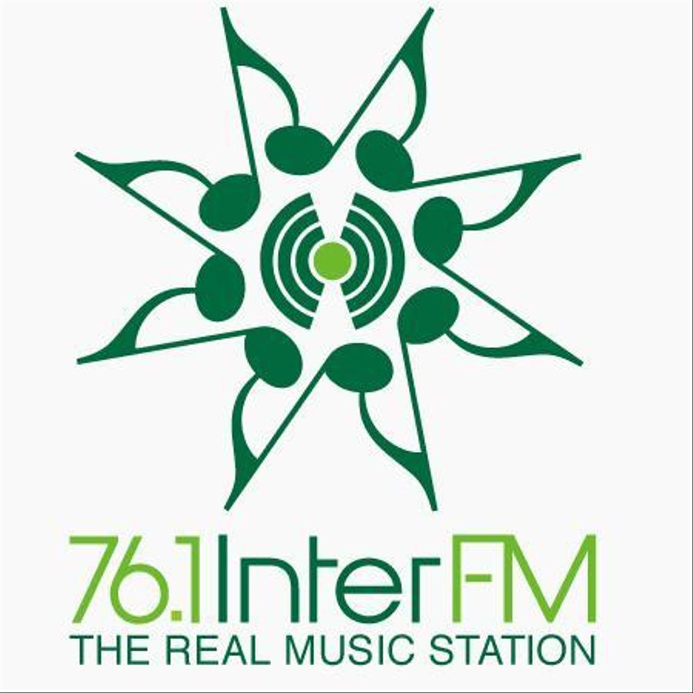 「76.1 THE REAL MUSIC STATION InterFM」のロゴ作成