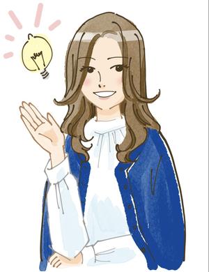 yoritomo  (yoritomo)さんの東京都港区の地域情報ブログ執筆者（女性）のキャラクターデザインへの提案