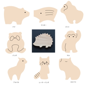 marukei (marukei)さんの木のおもちゃ店　動物イラスト(15種類)のデザインへの提案