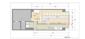 j4.5 (yps3333)さんの新規オープンするコンセプトカフェの内装プラン（平面図）への提案
