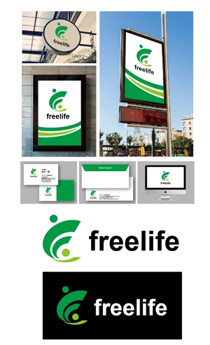 King_J (king_j)さんの障害者支援会社『free life』のロゴへの提案