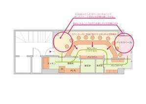 guitar0831 (yuuji0831)さんの新規オープンするコンセプトカフェの内装プラン（平面図）への提案