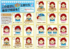 nyanko-works (nyanko-teacher)さんの小児歯科で手渡す「この症状にピンときたら歯並び相談を！」のパンフへの提案