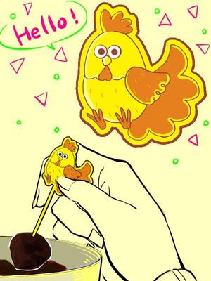 ｎｉｍｏ (nimo-em)さんの歩き食べしたくなる　テイクアウトカップ用　かわいいキャラクター　SNS受け　への提案