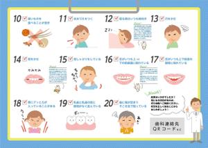 blue island (blueisland)さんの小児歯科で手渡す「この症状にピンときたら歯並び相談を！」のパンフへの提案
