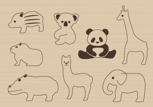 suzume29 (suzume29)さんの木のおもちゃ店　動物イラスト(15種類)のデザインへの提案