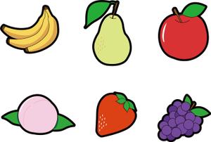 nari ()さんの木製パズルに使用するフルーツのイラストへの提案