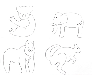 atelierc.k (chiekokajiume)さんの木のおもちゃ店　動物イラスト(15種類)のデザインへの提案