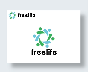 IandO (zen634)さんの障害者支援会社『free life』のロゴへの提案