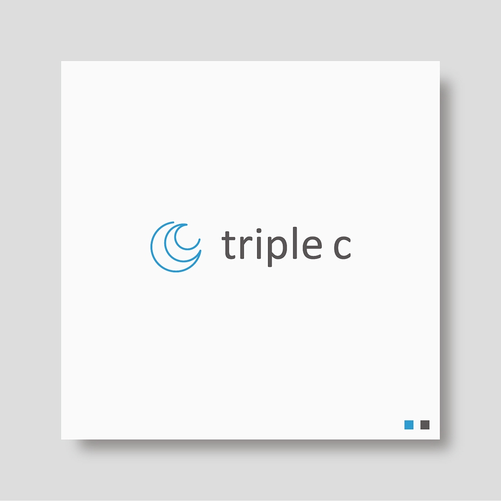「triple c」のサービスロゴ作成依頼