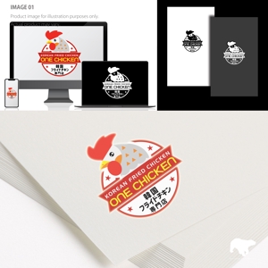RETEN CREATIVE (tattsu0812)さんの韓国チキン専門店のロゴ制作をお願い致しますへの提案