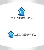 M STYLE planning (mstyle-plan)さんの水道機器設備業ニシノ住設サービスのロゴへの提案