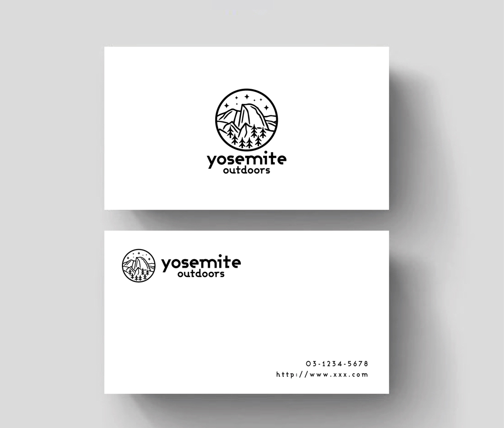 アウトドアグッズ『yosemite outdoors』のロゴマーク