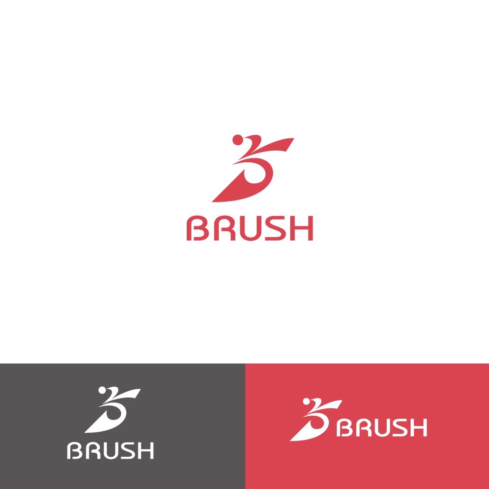 フィットネスジム兼エステ「BRUSH（ブラッシュ）」のロゴ