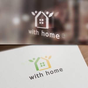 BKdesign (late_design)さんの不動産店名『with home』ロゴ作成への提案